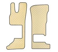 Coppia tappeti camion in similpelle Beige - DAF XG/XG+ sedile pass. Pieghevole