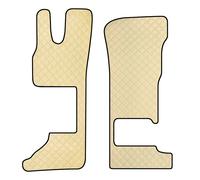 Coppia tappeti camion in similpelle Beige - DAF XG/XG+ sedile pass. Pieghevole