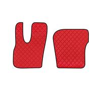 Coppia tappeti camion in similpelle imbottiti Rosso - DAF XF dal 2021