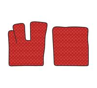 Coppia tappeti in Skeentex - Rosso - compatibile per Daf XF 106 (10/12>05/21) au