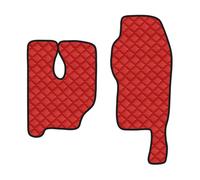 LHED Coppia Tappeti In Skeentex - Rosso per Mercedes Actros Mp3 (06/08>12/13) Tu