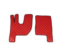 Coppia tappeti in Skeentex - Rosso - compatibile per Renault T (06/13>) cabina N