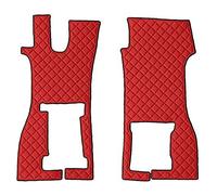 Coppia tappeti in Skeentex - Rosso - compatibile per Scania R Serie 7 - New Gene