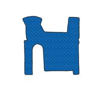 Tappeto centrale in Skeentex - Blu - compatibile per Man TGX (09/07>12/16) manua