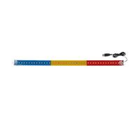Bandiera luminosa Romania 42 Led USB camion 60cm