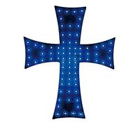 Croce a Led 24V - Blu Nuova serie 81 Led Smd 200x250 mm Cavo 185 cm