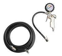 Kit gonfiaggio pneumatici Pistola con manometro + Tubo in PVC 12mt