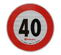 Contrassegno limite velocità - 40 Km/h