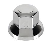 Set 10 copribulloni ruota camion in Acciaio Inox lucidato diametro 32mm
