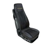 Coprisedile singolo fodera in similpelle nero/beige per camion