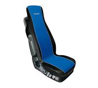 Coprisedile singolo camion poliestere e similpelle blu/nero ELISA