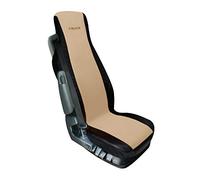 Coprisedile singolo camion poliestere e similpelle beige/nero ELISA