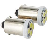 24/28V Led Series - 4 SMD x 1 chips - (T4W) - BA9s - 2 pz - D/Blister - Bian...