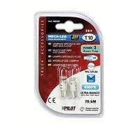 24/28V Mega-Led 3 - 3 SMD x 1 chip - (T10) - W2,1x9,5d - 2 pz - D/Blister - Bia