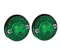 Coppia luci ingombro a 1 Led, 24V - Verde