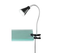 Lampa a morsetto da Interno a LED in Plastica Nero