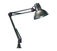 Lampa a morsetto da Interno E27 in Metallo Alluminio