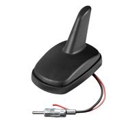 ANTENNA PER AUTO AMPLIFICATA AM FM UNIVERSALE DA TETTO PINNA SQUALO STELO OPACA