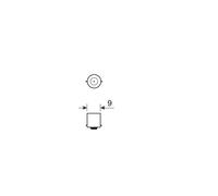 LAMPA Blister 2 lampade lampadine T4W 1 LED 24V BA9S