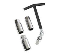 Chiave Candele Svitacandele Snodabile Bussole 16+18+21 mm Manico 15 cm - C65882