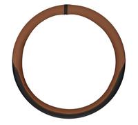 Lampa Club, coprivolante in vero cuoio e skeentex - L - Ø 46/48 cm - Marrone