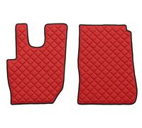 Coppia tappeti camion in similpelle imbottiti colore Rosso - Daf CF dal 2013