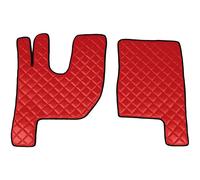 Coppia tappeti in Skeentex - Rosso - compatibile per Renault T (06/13>) cabina N