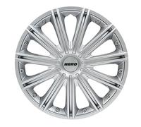 Set 4 copricerchi in ABS mod. Nero colore grigio cerchi diametro 15''
