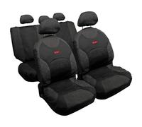 Kit completo coprisedili fodere auto universali cotone Drive Jeans. Antracite