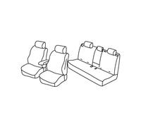 Set coprisedili Superior - Nero/Blu - su misura per Jeep Compass (07/17>)