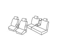 Lampa Coprisedili Superior - Nero/Blu - compatibili per Toyota Hilux Pick-Up (06/16>09/20)