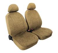 Miky, coppia coprisedili anteriori in microfibra, universali - Beige