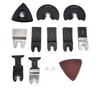 Lampa di oscillante Kit multitool in legno ad alto contenuto di carbonio con carta vetrata a pala per tagliare la plastica in legno compatibile con le lame Fein 20pcs