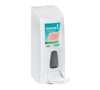 DISPENSER MANUALE GEL SAPONE MANI AZIONAMENTO A GOMITO FISSAGGIO A MURO 1 LITRO