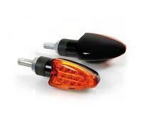 Coppia Frecce a led Moto Motore Omologate Lenti Arancio Indicatori Di Direzione