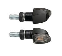 Lampa Indicatori direzione moto Coppia Volt 90504 LED Omologate Luce arancio 36x18 mm Nero