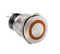 Lampa Interruttore A Pulsante Con Spia A Led, 12/24v - Arancio S_0290_45577 Auto