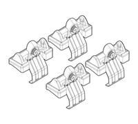 Nordrive N21002 2 Attacchi Kit su Misura per Ford Fiesta 3P 11/02>12/05/Ford Fiesta 3P 01/06>08/08, Confezioni da 4
