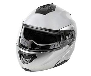 Lampa LA-1 Casco Modulare, Argento Lucido, Taglia S