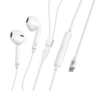 Lampa Linea Essentials, auricolari con microfono cavo Apple 8 Pin - 120 cm - Bia