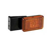 Luce ingombro a Led con catarifrangente e staffa, 12/24V Arancio Omologazione