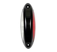 Lampa Luce supplementare a 4 Led bianco/rosso, 9/32V - Scocca nero