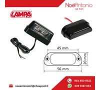 LAMPA LUCE TARGA A 4 LED BIANCO OMOLOGATO UNIVERSALE MOTO SCOOTER