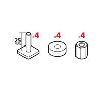 Set adattatori porta sci Pro-Slider (N40000) per barre Yakima