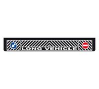 Paraspruzzi lungo pvc Camion superficie liscia 240x35cm Nero Long Vehicle