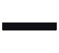 Paraspruzzi lungo pvc Camion superficie liscia 240x35cm Nero