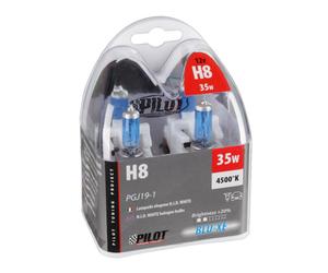 Lampa Pilot 57942 - KIT 2 Lampade Lampadine ALOGENE BLU-XE H8 12V 35W PGJ19-1