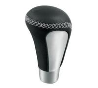 Lampa Pomello Cambio Universale "PULSE" in Pelle Nera e Alluminio Spazzolato