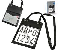 PORTA TARGA DI PROVA AUTO DOPPIA TASCA ASTUCCIO CUSTODIA DOCUMENTI 19907