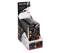 Lampa Portachiave con cavo Usb > Micro Usb, 10 cm - Display 10 pz